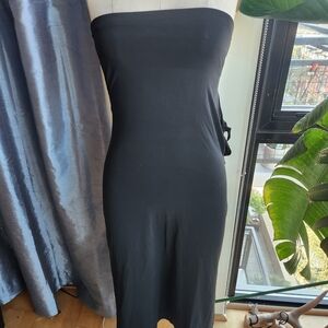 Elegant Black Strapless Dress